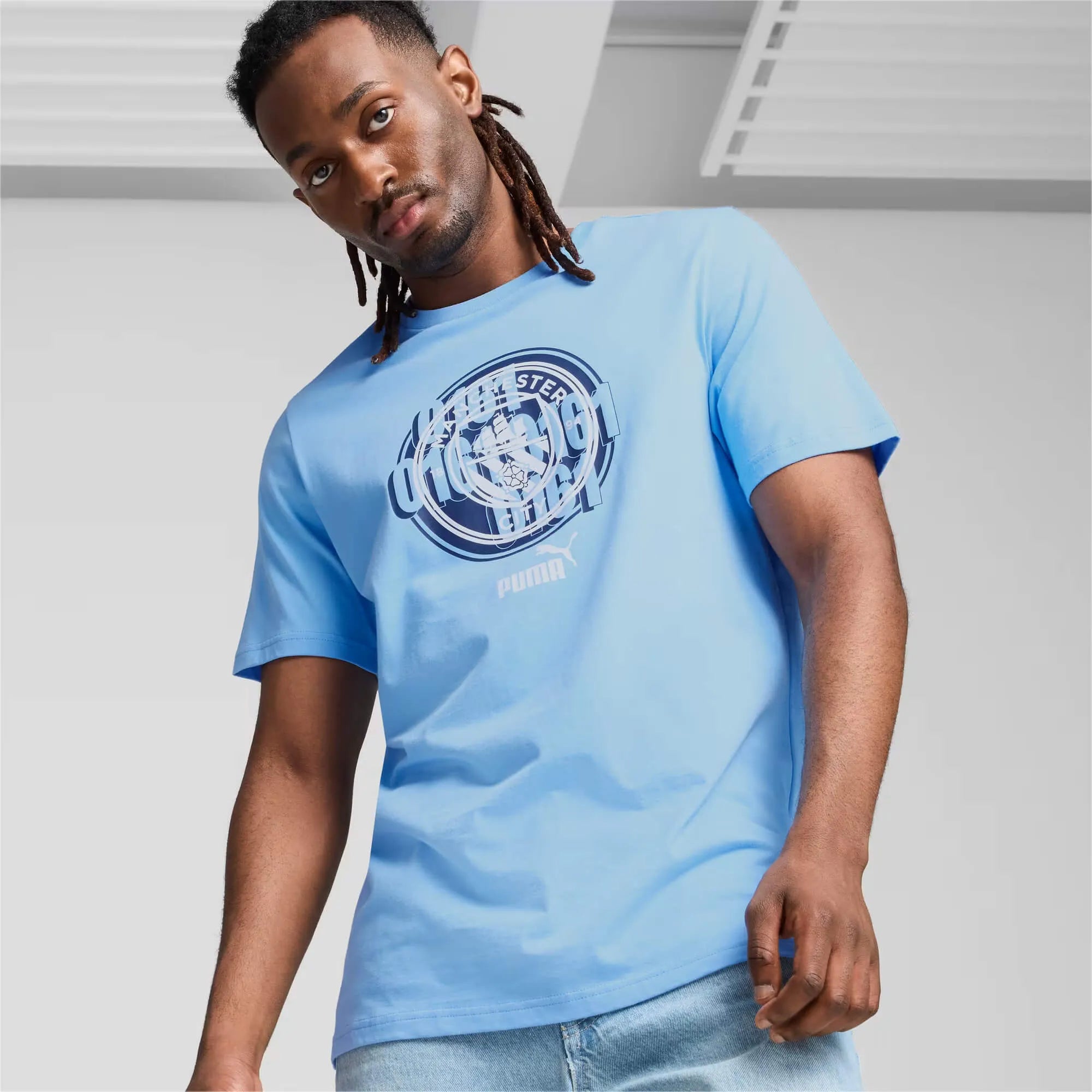 Puma 2024-25 Manchester City Men's FTBLCulture Tee (Model - Front)