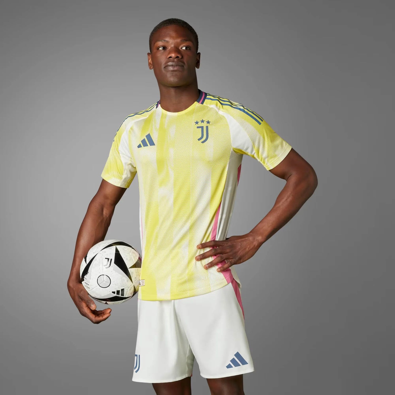 adidas 2024-25 Juventus Men's Authentic Away Jersey (Model - Front)