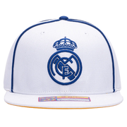 FI Collection Real Madrid Cali Day Snapback Hat - White-Blue (Front)