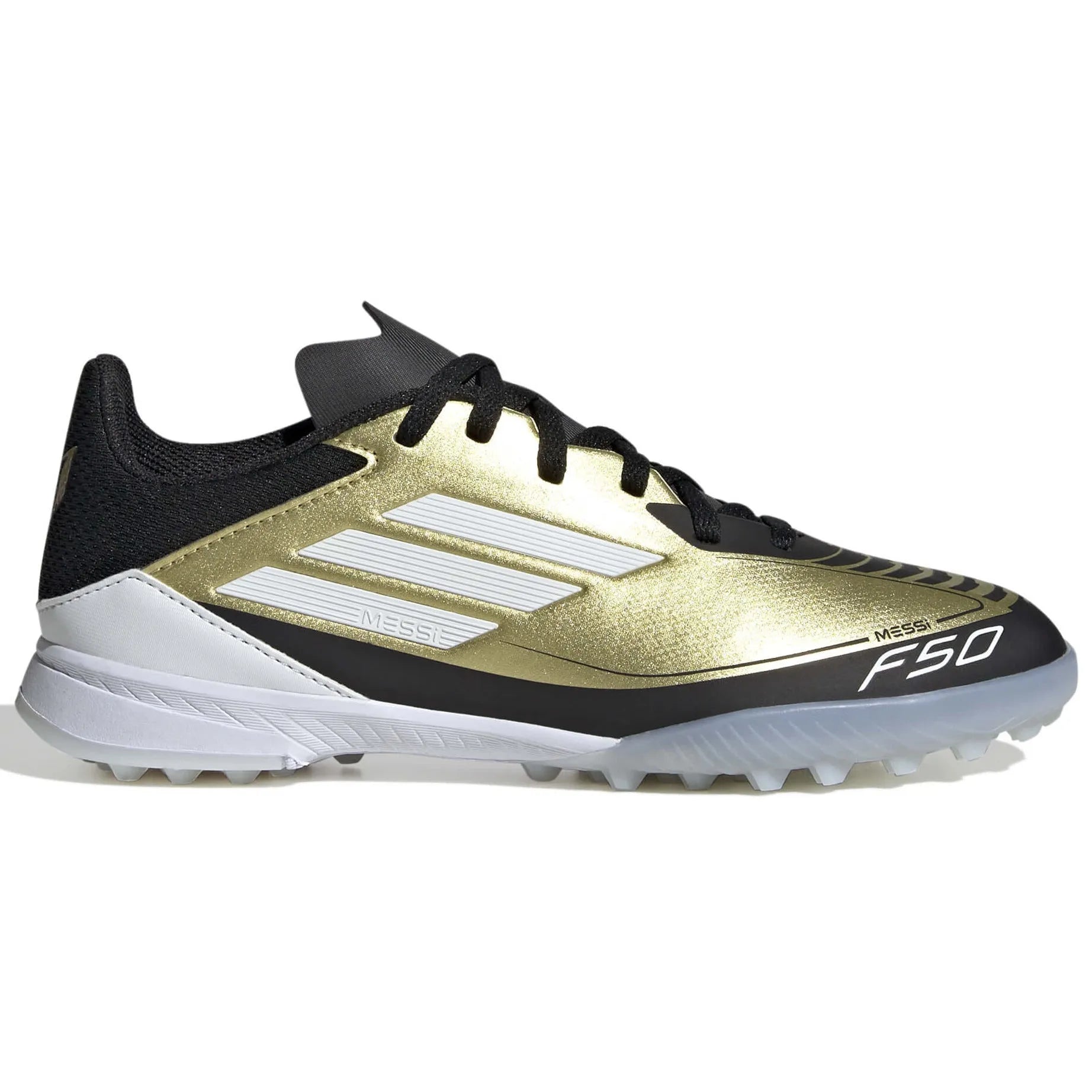 adidas JR Messi F50 League Turf - Triunfo Dorado (FA24) (Side 1)
