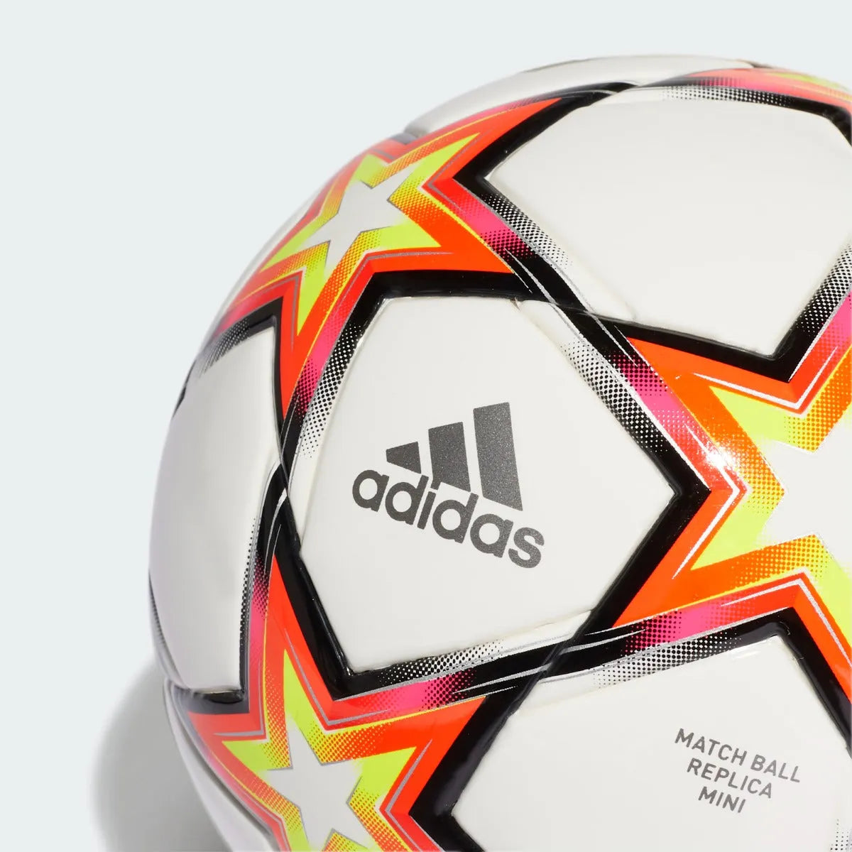Adidas UCL MINI Pyrostorm Ball - White-Solar Red-Yellow (Detail 1)
