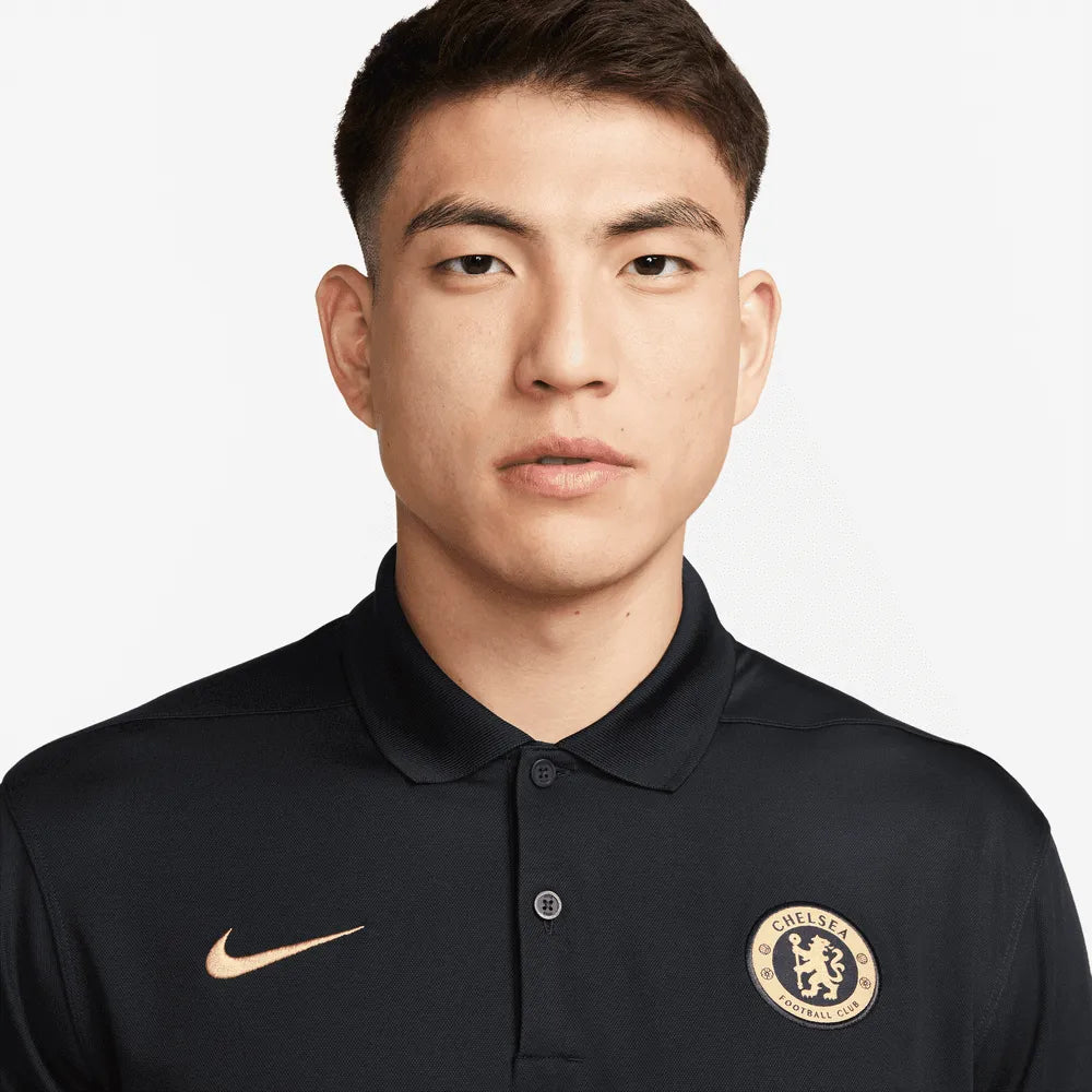Nike 2023-24 Chelsea Men's Victory Dri-Fit Polo Shirt (Detail 1)