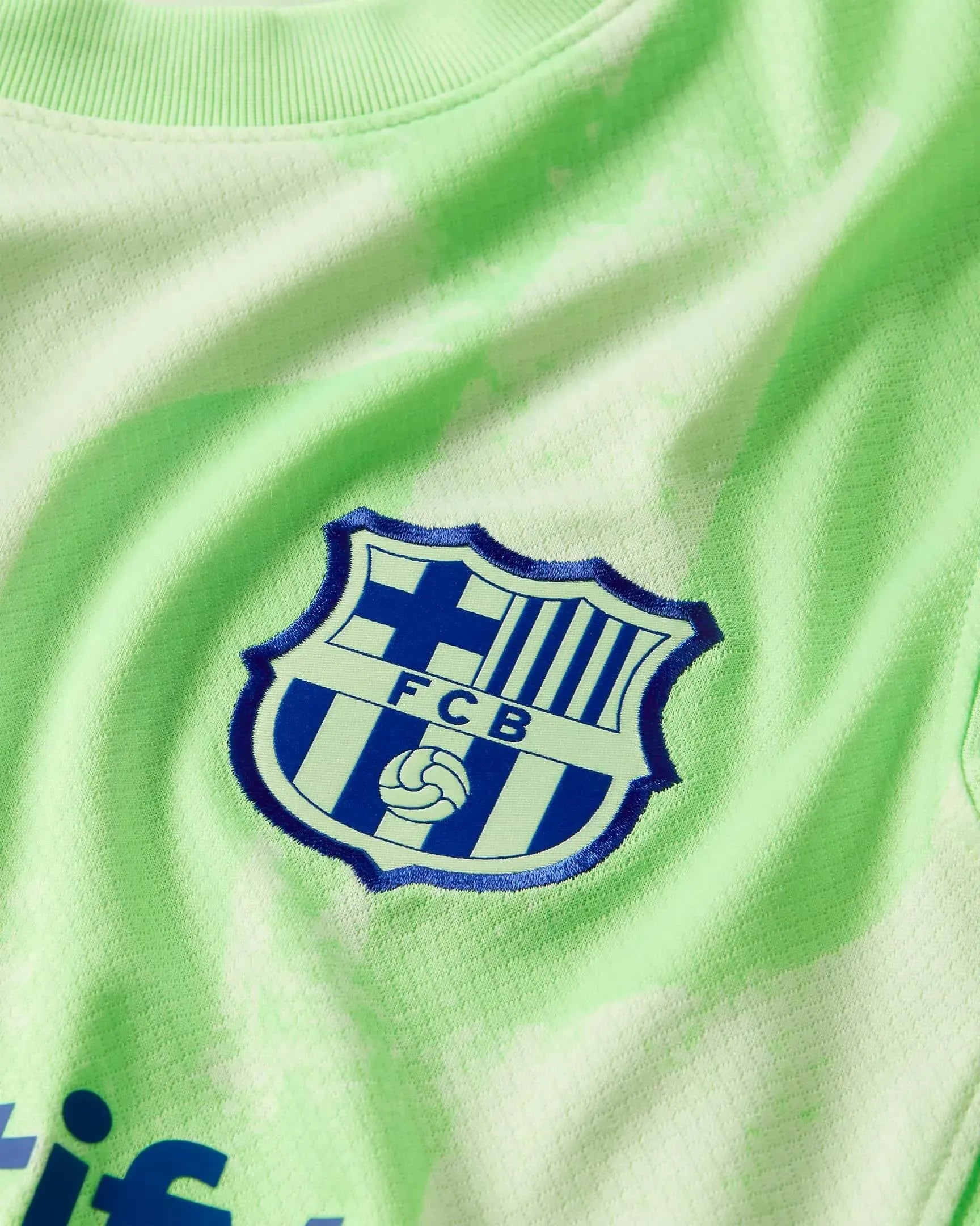 Nike 2024-25 Barcelona Youth Stadium Third Jersey (Detail 1)