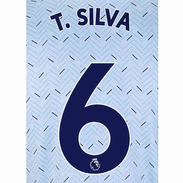 Chelsea 2019/21 Away T.Silva #6 Jersey Name Set