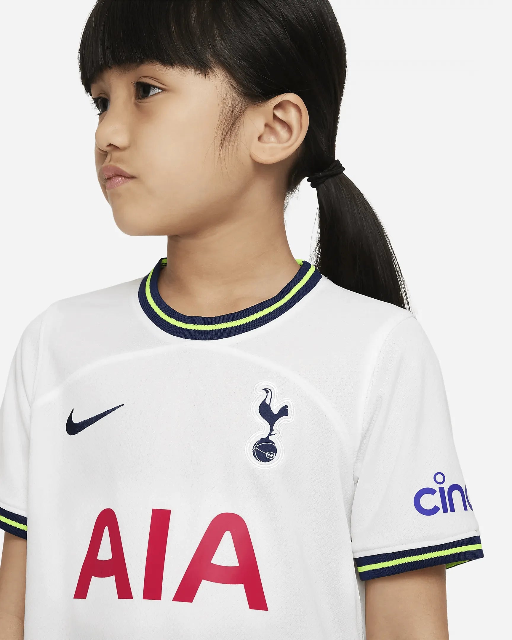 Nike 2022-23 Tottenham Hotspur Home Kids' Mini Kit - White-Binary Blue (Detail 1)