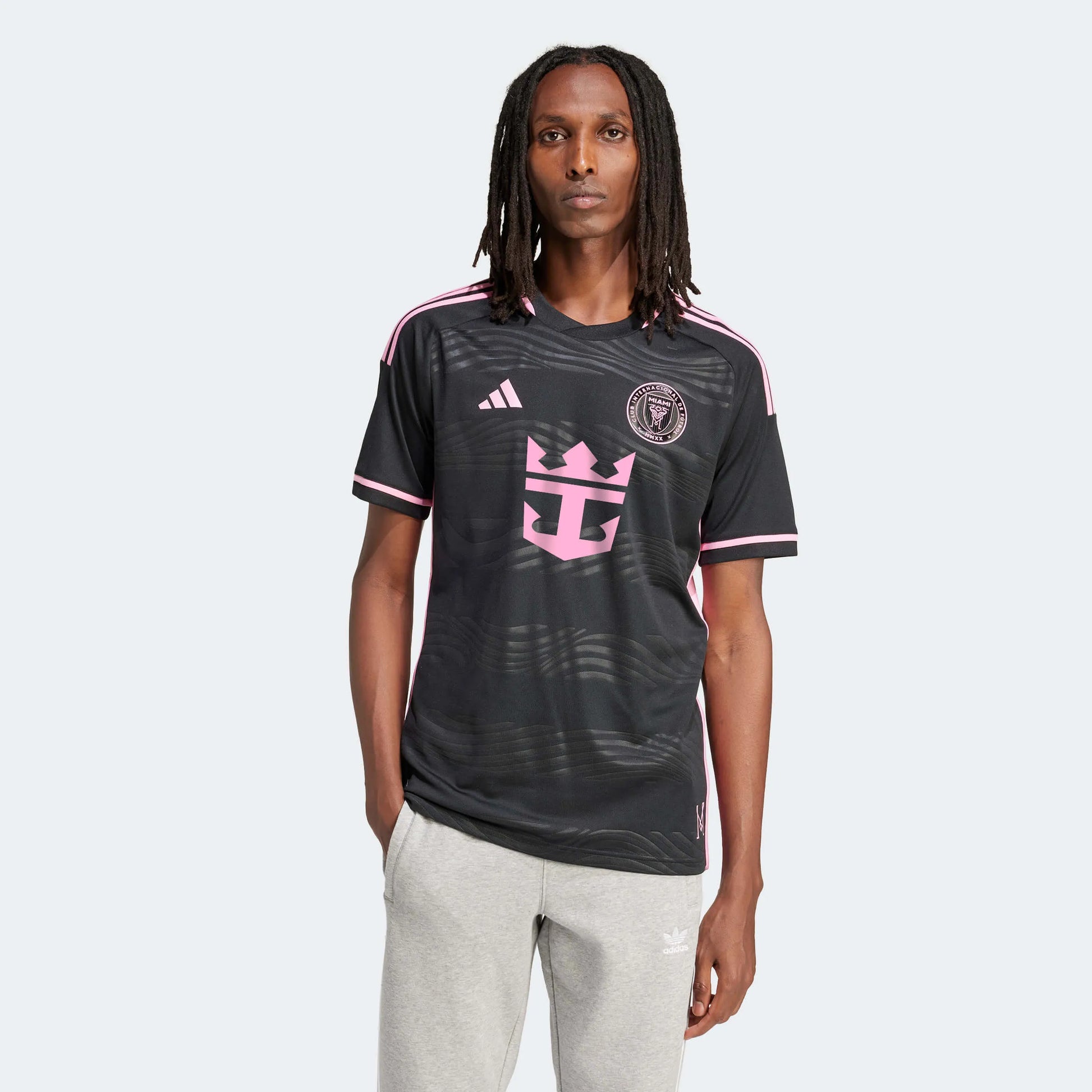 adidas 2024-25 Inter Miami Men's Authentic Away Jersey (Model - Front)