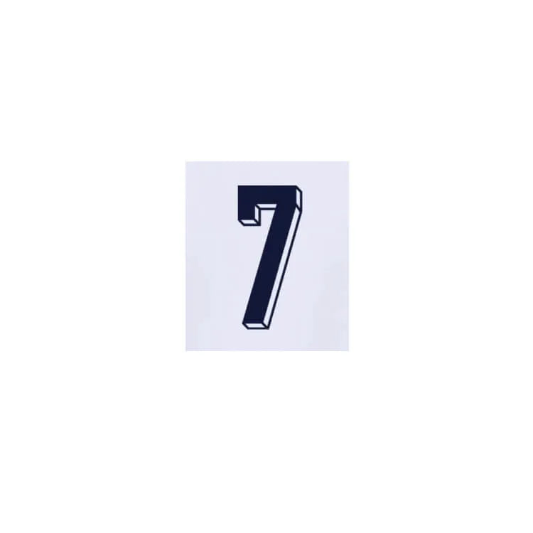 England 2024 25 Home Saka #7 Jersey Name Set (Front)