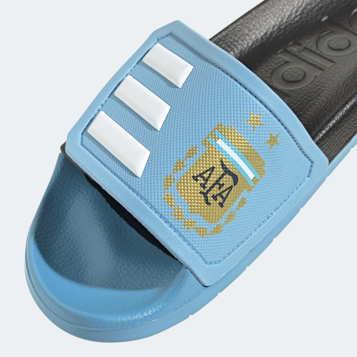 adidas Argentina Adilette TND Slides - Black-Light Blue (Detail 1)