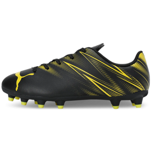 Puma Kids Attacanto FG_AG Puma Black-Yellow Blaze (Side 1)
