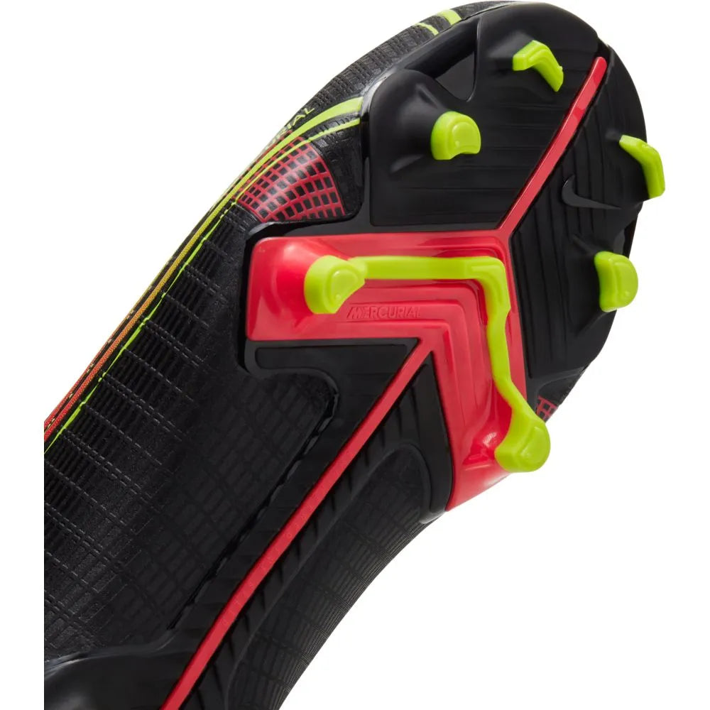 Nike JR Mercurial Superfly 8 Academy FG-MG - Black-Volt-Crimson