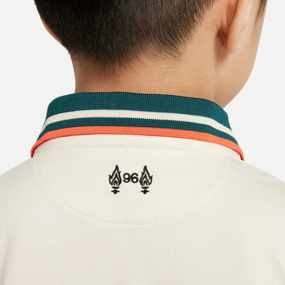 Nike 2021-22 Liverpool Little Kids Away Kit - Fossil  (Detail 3)