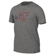 Nike 2023 Paris Saint-Germain Swoosh Tee - Grey-Navy-Red (Front)