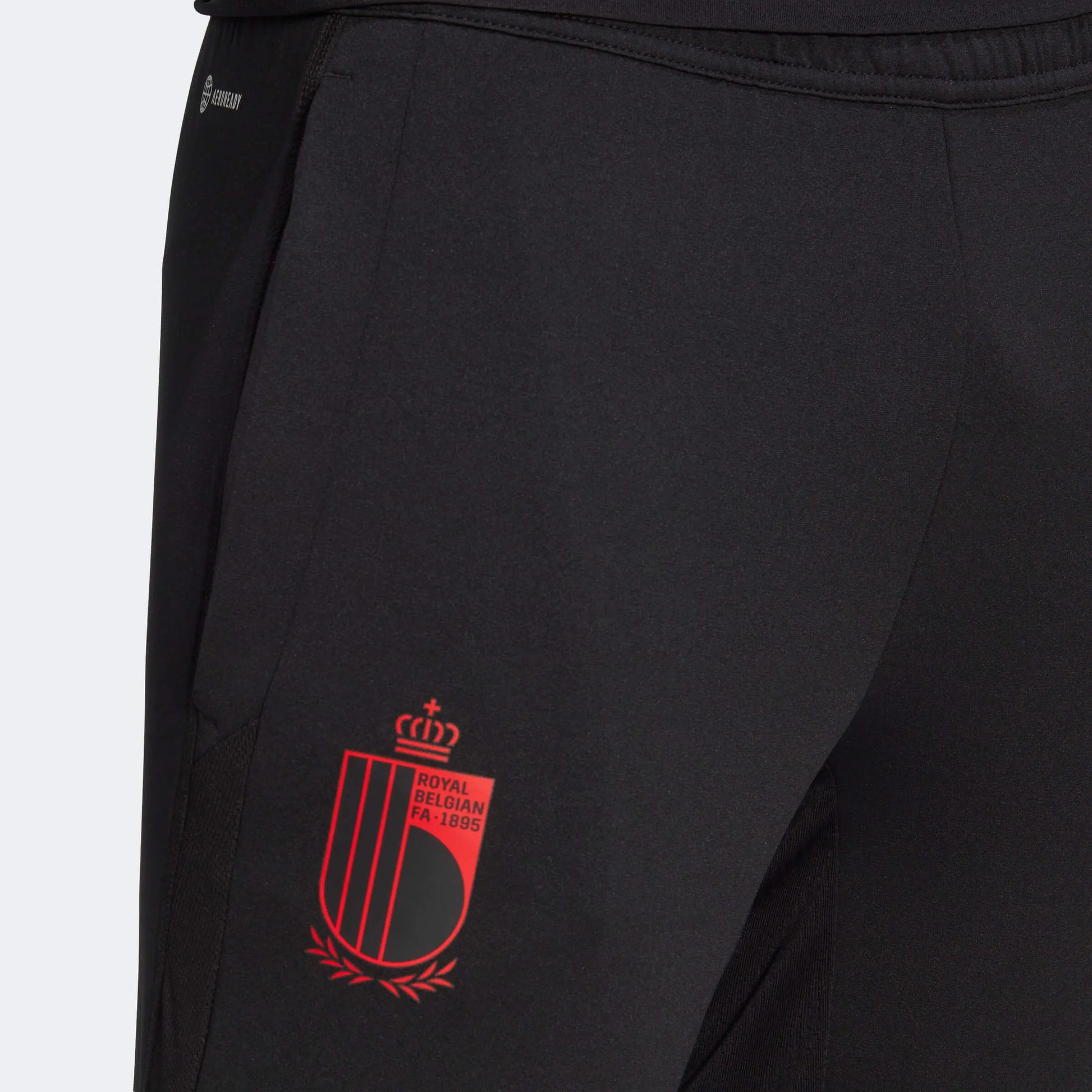 adidas 2022-23 Belgium Training Pants - Black (Detail 1)