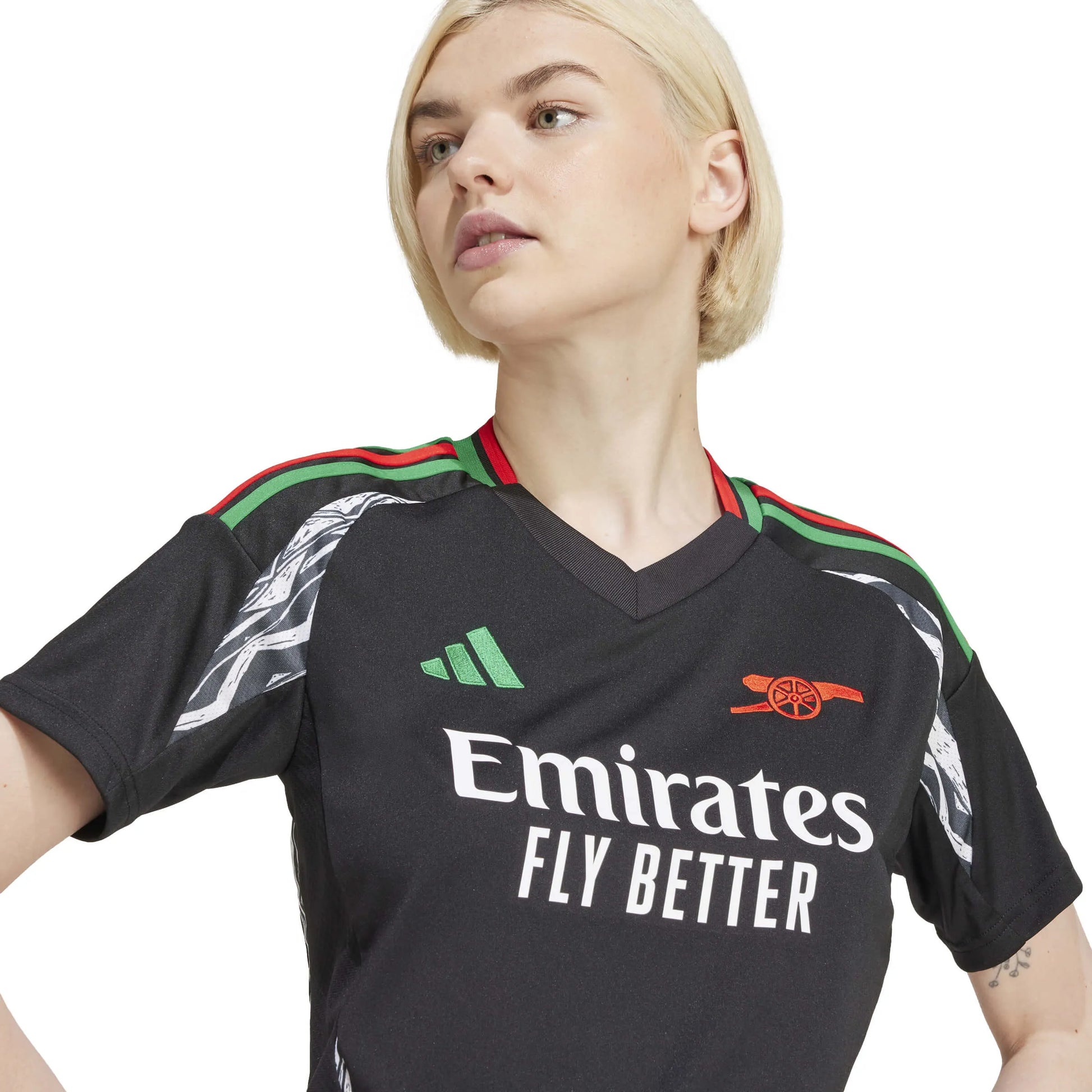 adidas 2024-25 Arsenal Women's Stadium Away Jersey (Detail 1)