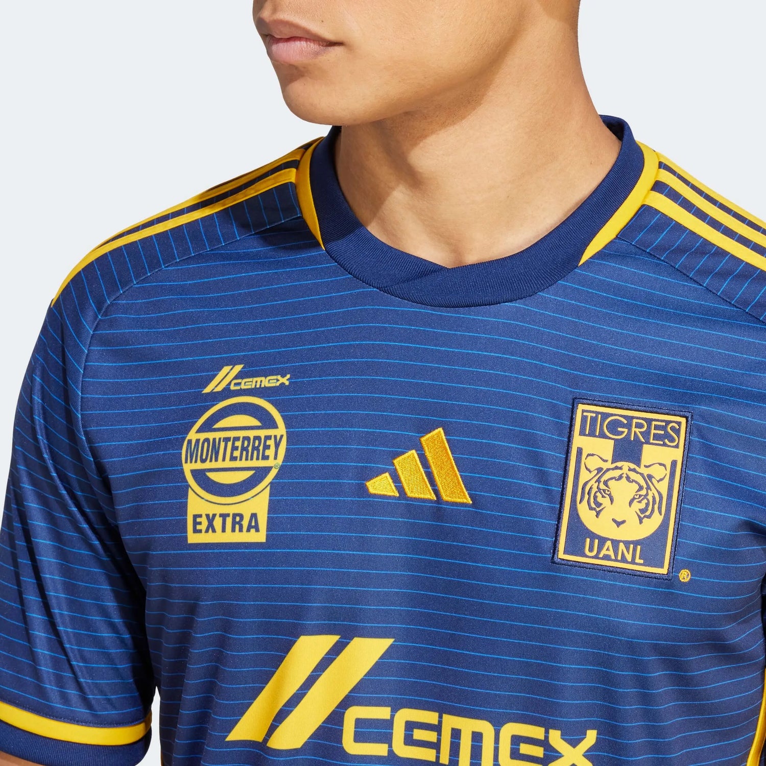 adidas 2023-24 Tigres Men's Stadium Away Jersey (Detail 1)