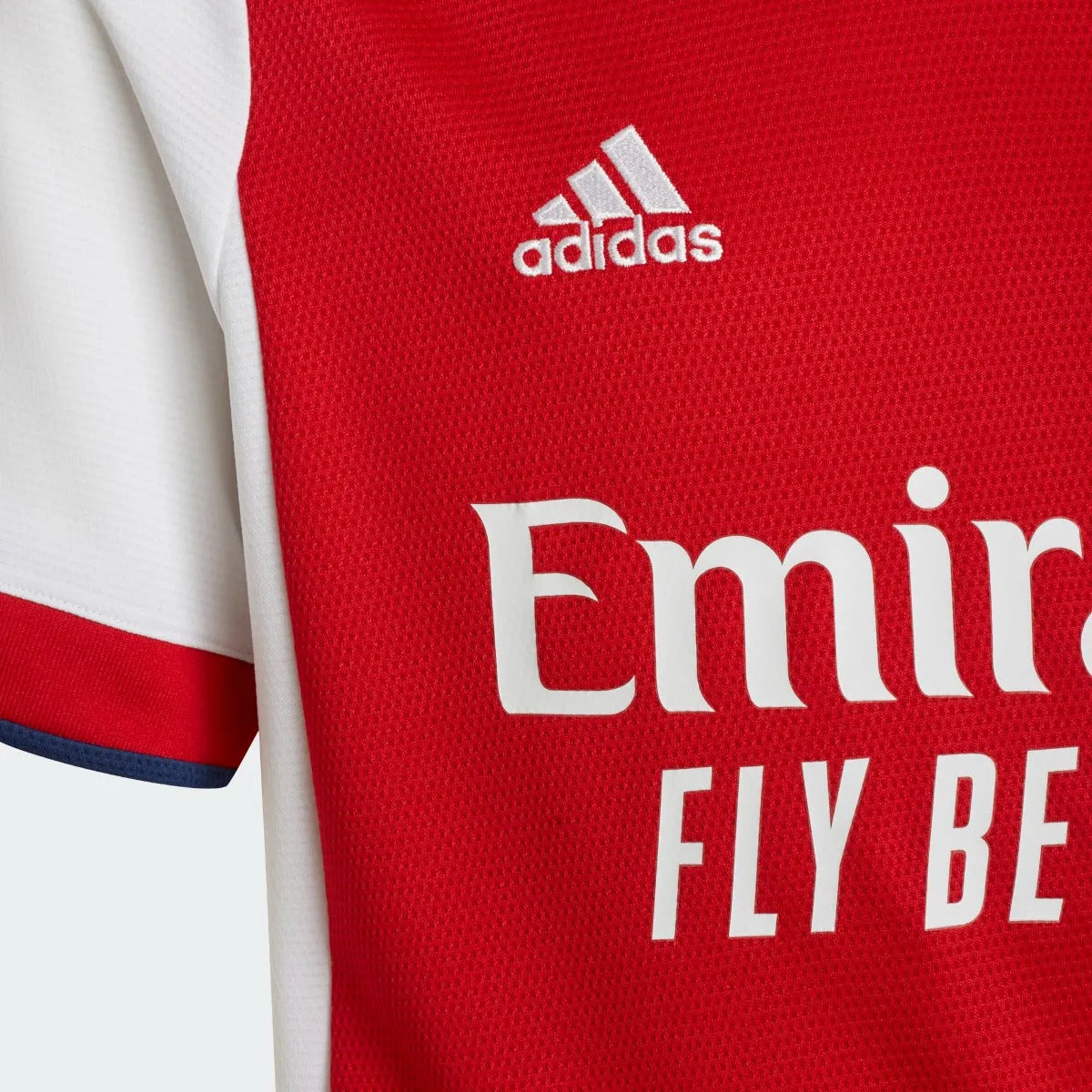 Adidas 2021-22 Arsenal Youth Home Jersey - Scarlet-White (Detail 2)