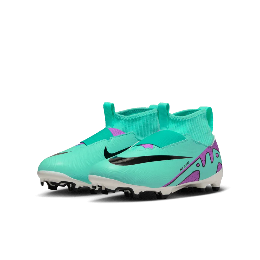 Nike Jr Zoom Superfly 9 Academy FG-MG - Peak Ready Pack (HO23) (Pair - Lateral)