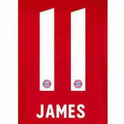 Bayern Munich 2019/21 Home James #11 Jersey Name Set