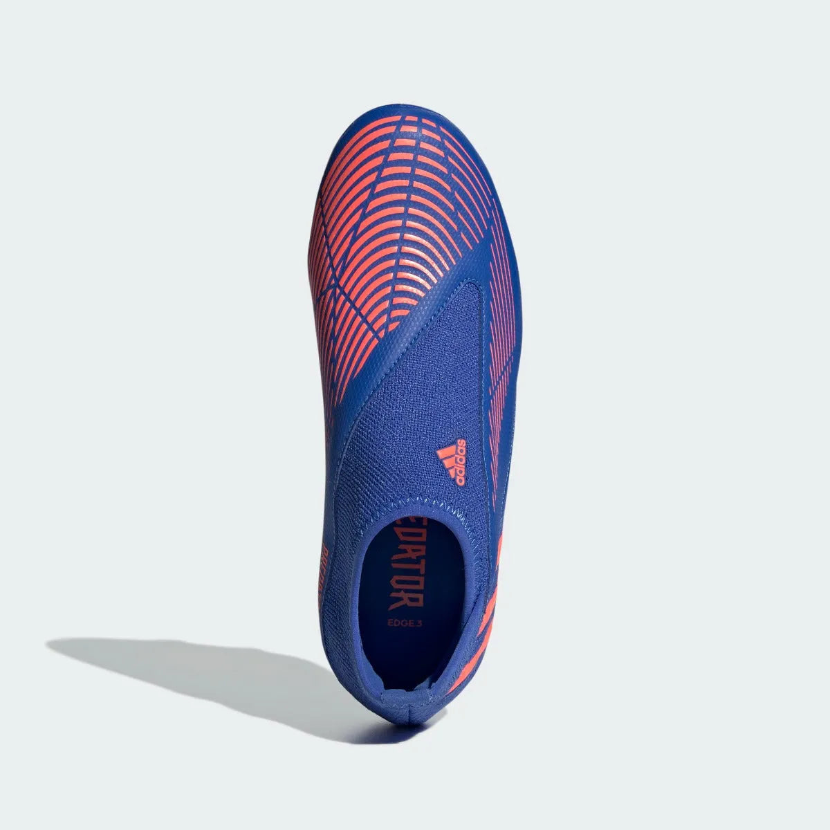 adidas JR Predator Edge .3 Laceless FG - Hi Res Blue-Turbo (Top)