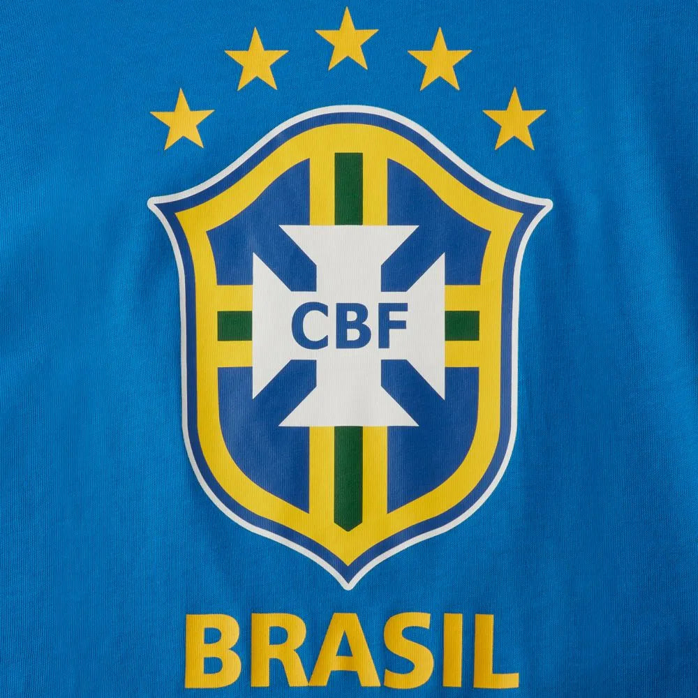 Nike Brazil 2019-20 Evergreen Crest Tee - Blue