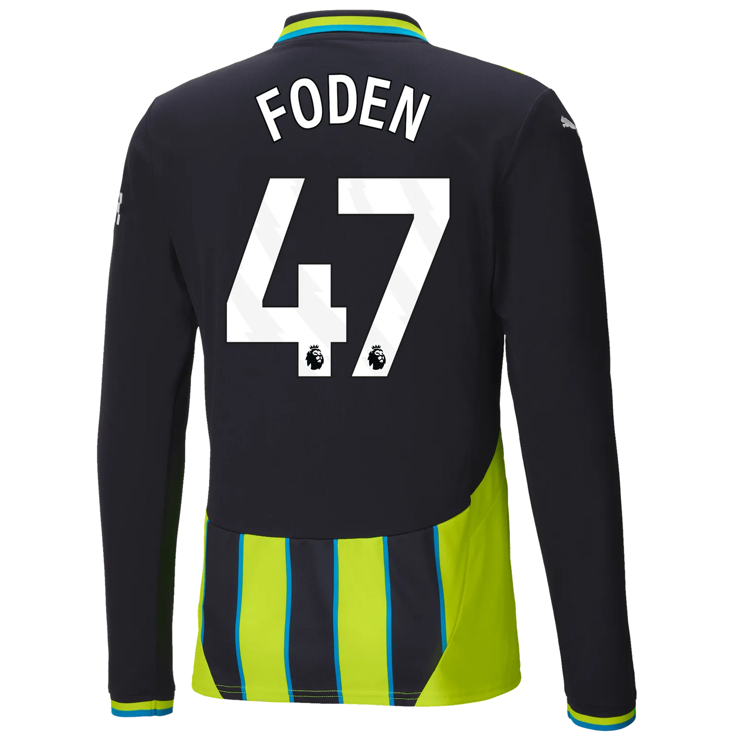 Puma 2024-25 Manchester City Men's Long-Sleeve Stadium Away Jersey