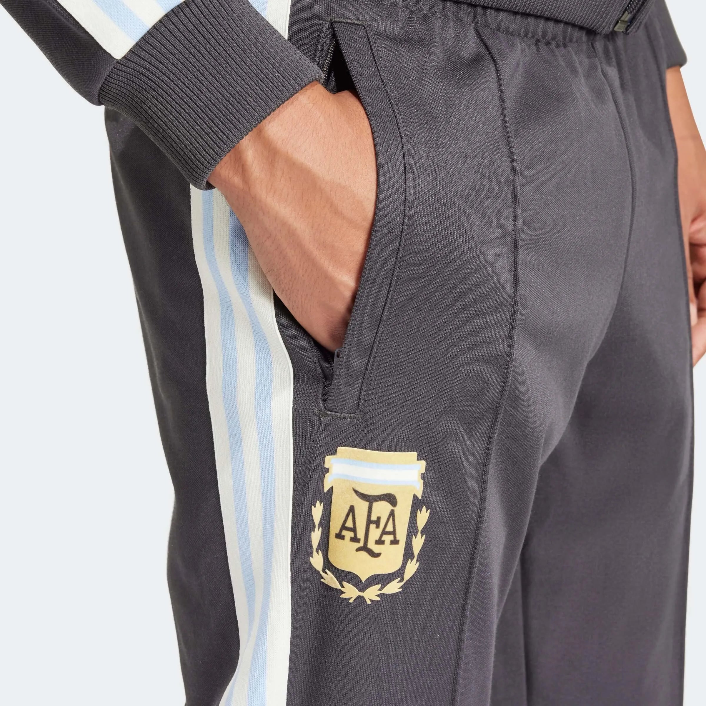 adidas 2024-25 Argentina Men's Beckenbauer Track Pants (Detail 1)