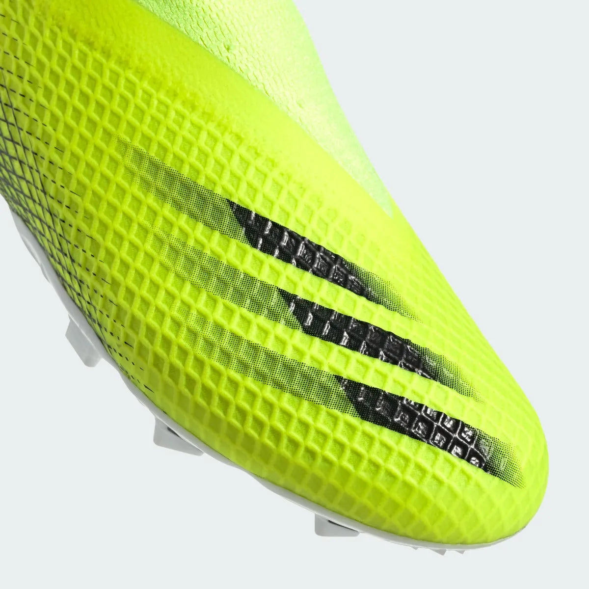 Adidas JR X Ghosted.3 Laceless FG - Volt-Black