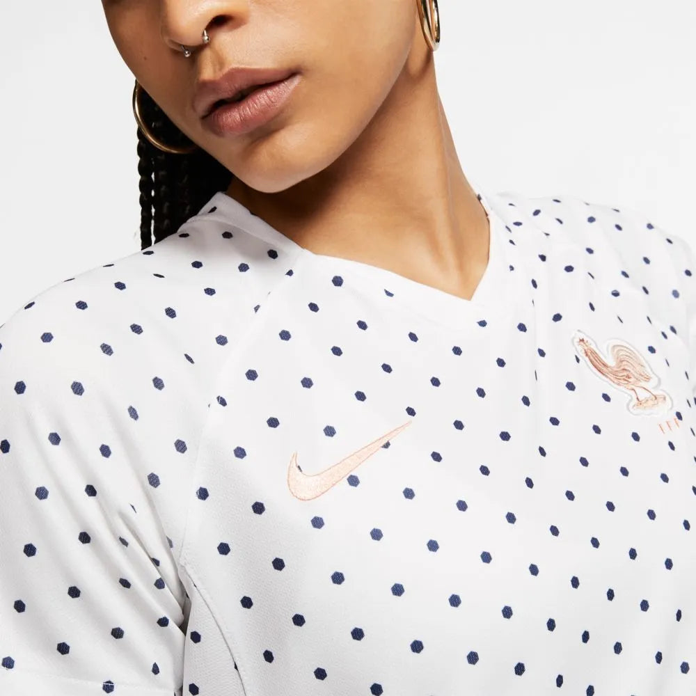 Nike France 2019-20 Women's WC Away Jersey - White