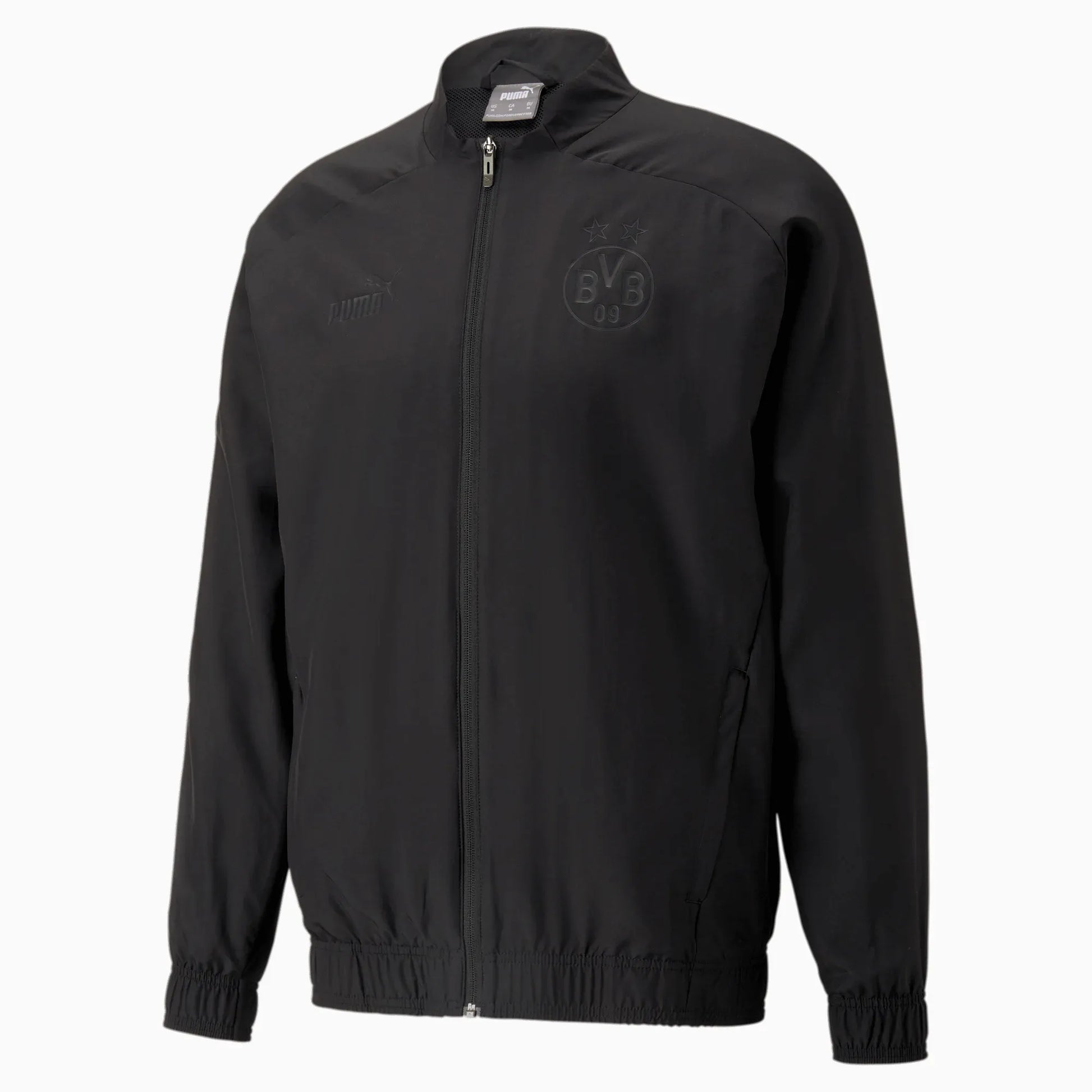 Puma 2023 Borussia Dortmund Pre-Match Jacket - Black (Front)