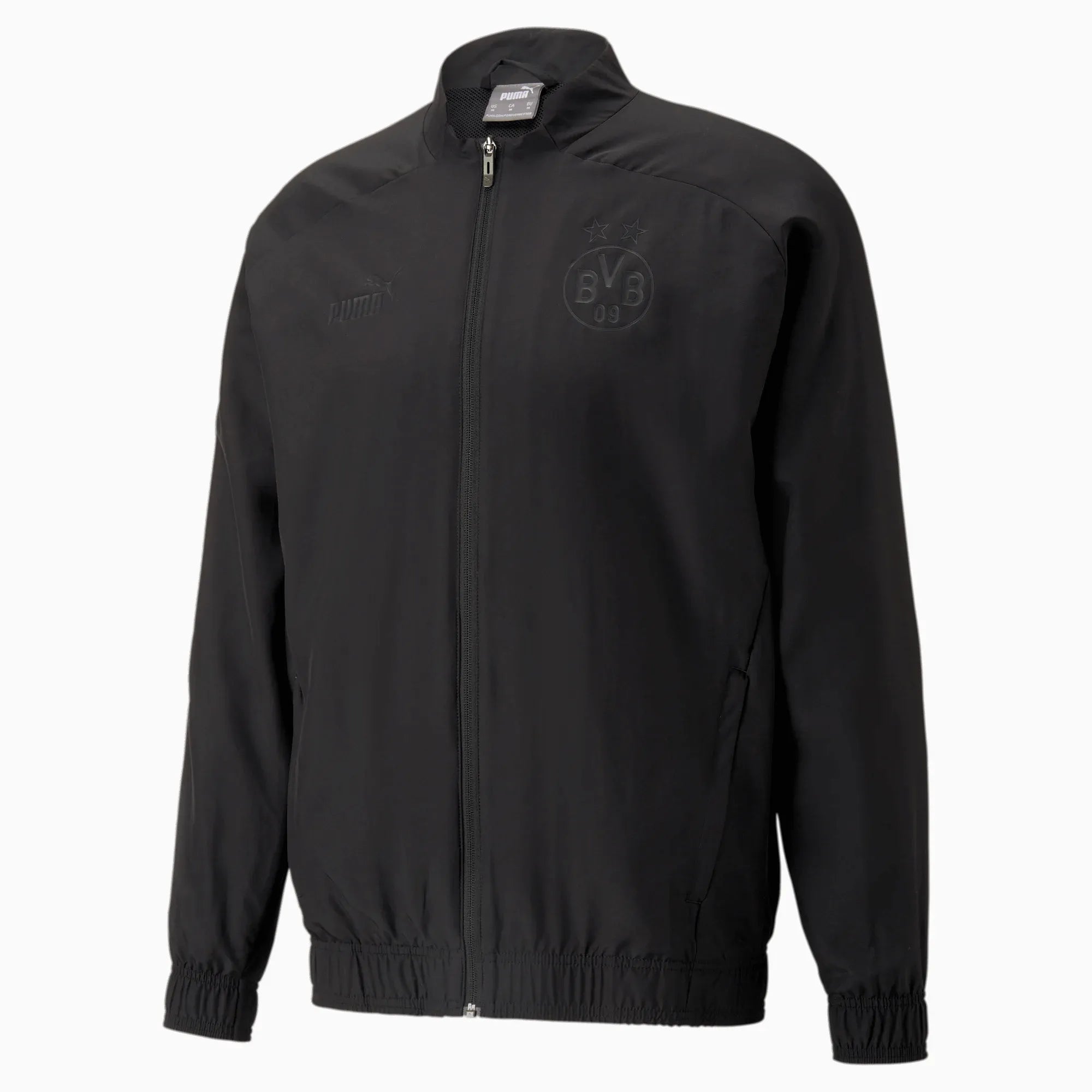 Puma 2023 Borussia Dortmund Pre-Match Jacket - Black (Front)