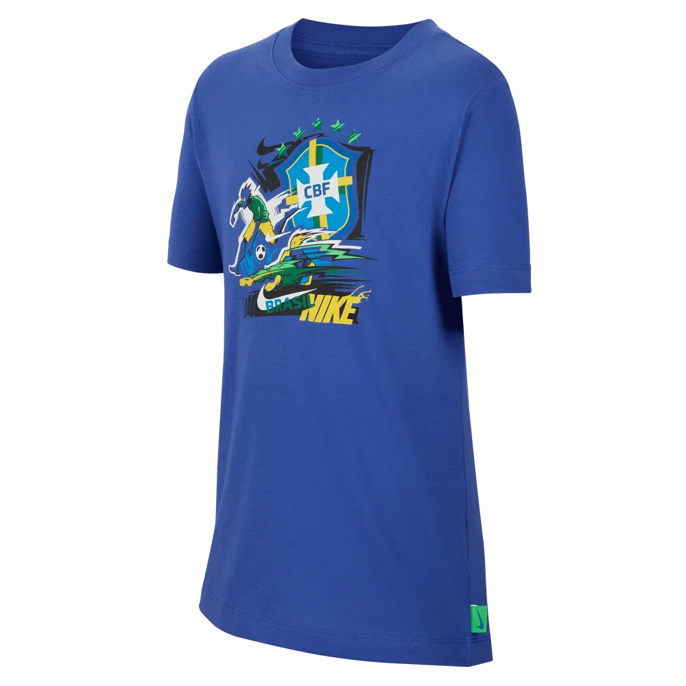 Nike 2022-23 Brazil Youth T-Shirt (Front)