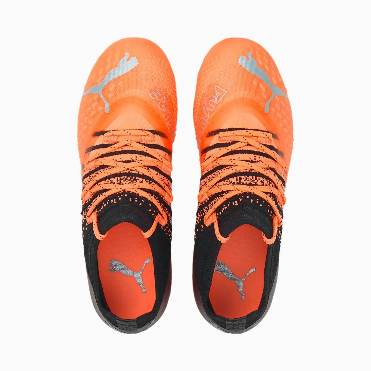 Puma Kids Future 2.3 FG-AG - Neon Citrus-Silver-Black (Pair - Top)