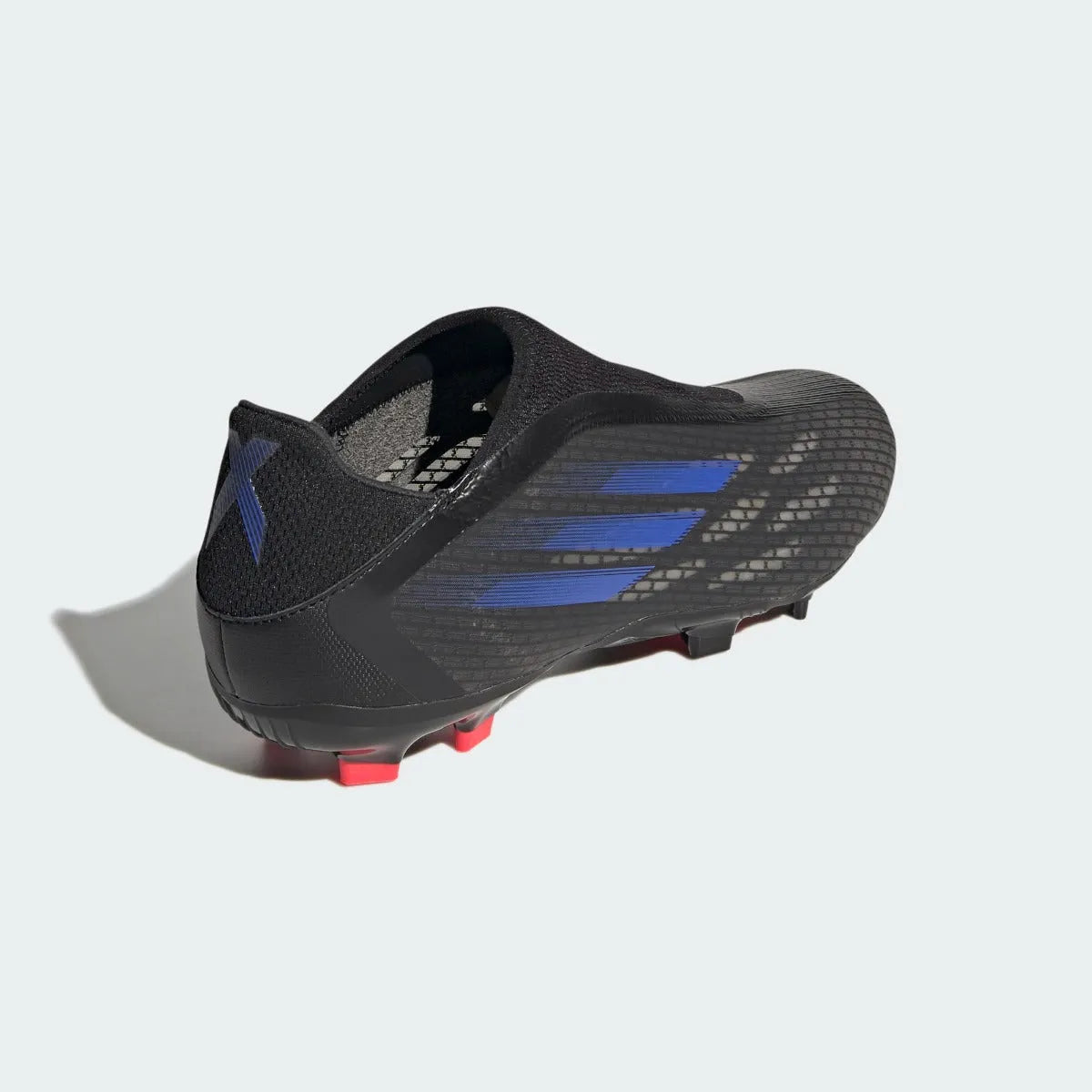 Adidas X Speedflow .3 Laceless FG - Black-Sonic Ink (Diagonal 2)