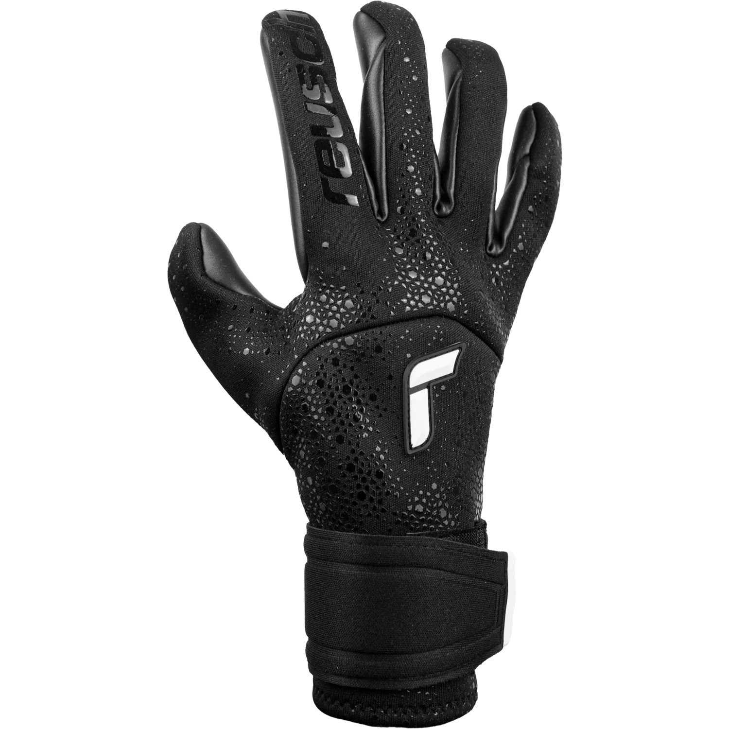 Reusch Pure Contact Infinity Goalkeeper Gloves - Black-White (Single - Outer)