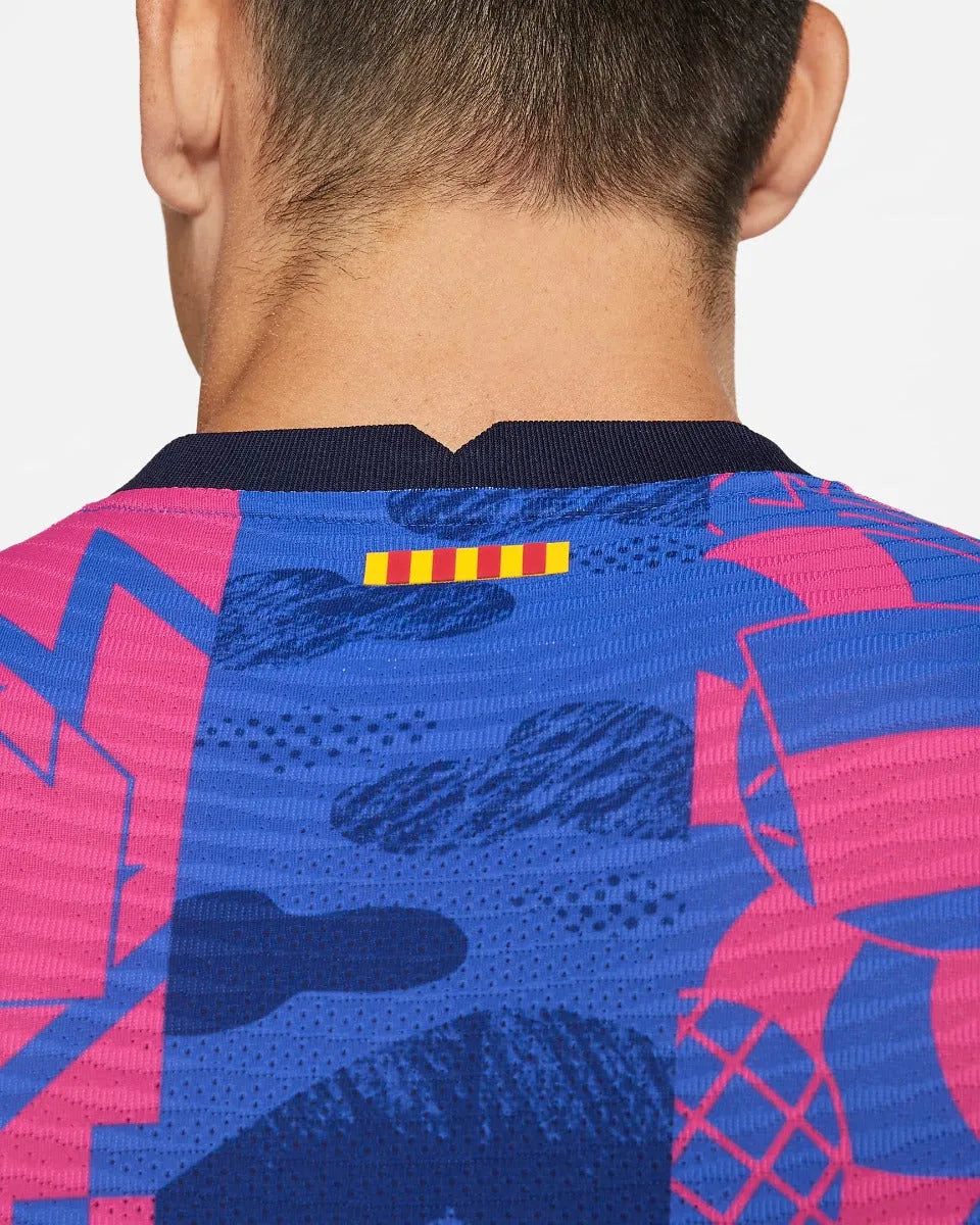 Nike 2021-22 Barcelona Third ADV Match Jersey - Hyper Royal-Varsity Maize (Detail 2)