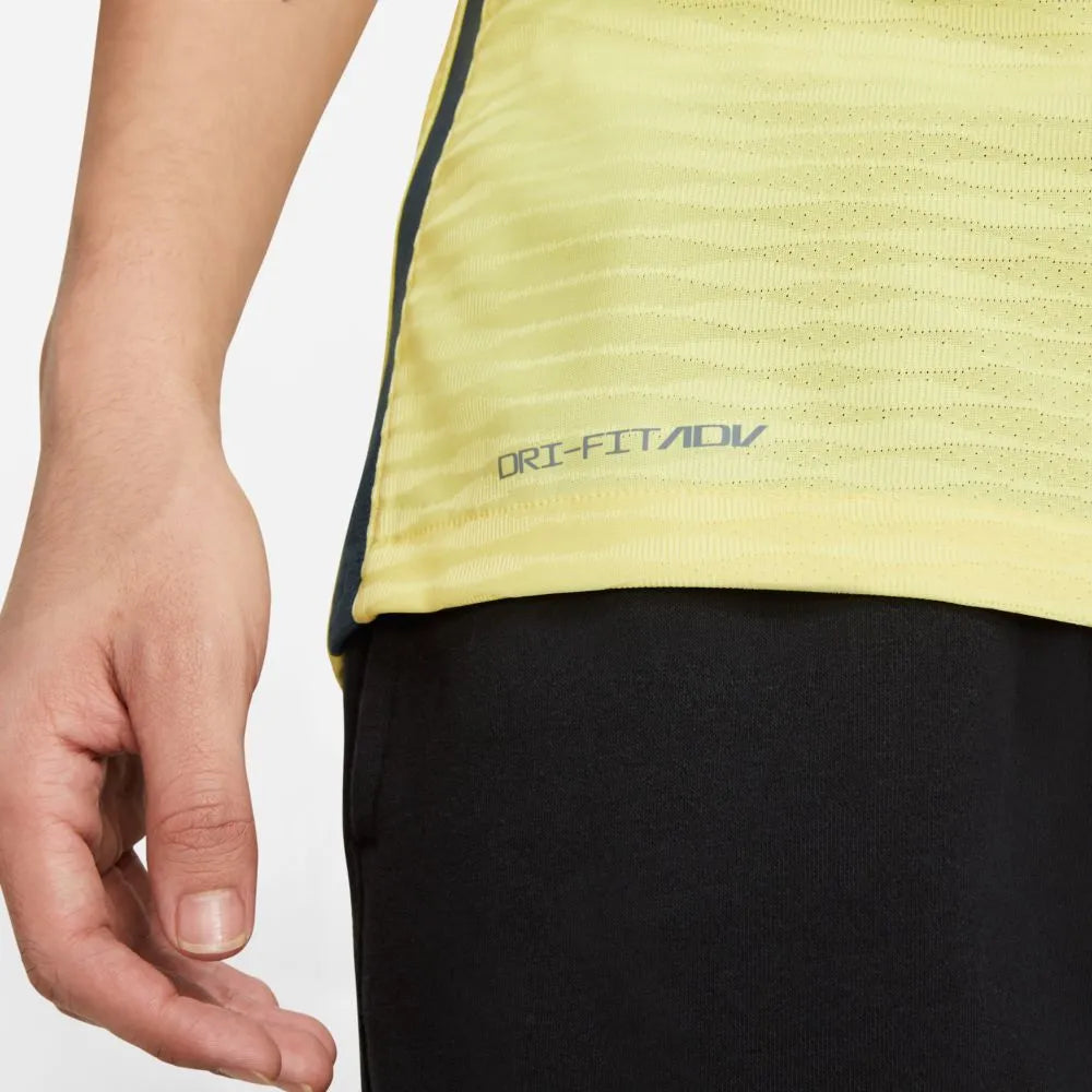 Nike 2021-22 Club America Home ADV Match Jersey - Yellow-Navy (Detail 4)