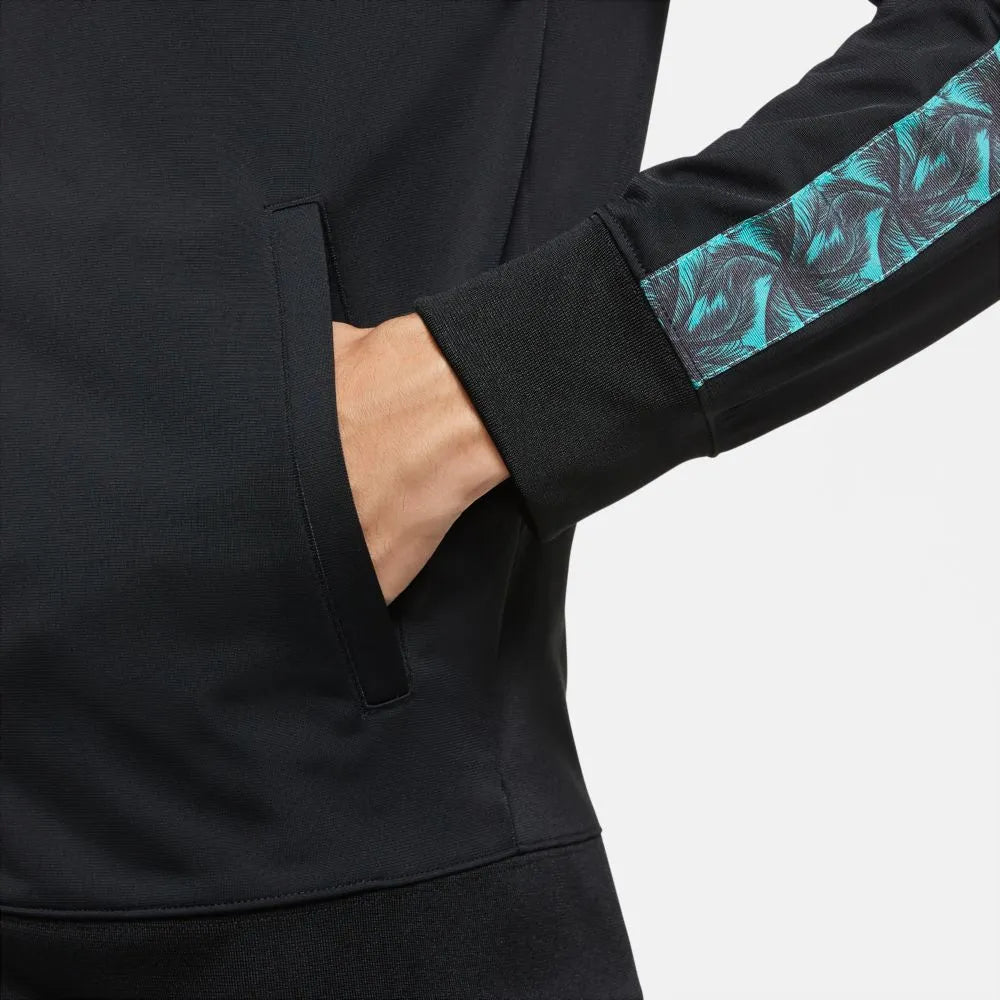 Nike 2020-21 Barcelona NSW JDI Pk Tape Jacket - Black-Teal