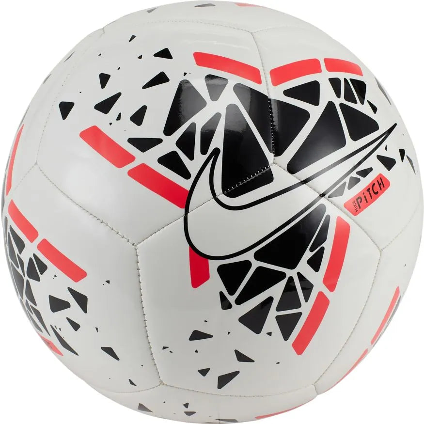 Nike Pitch Training Ball - White-Crimson