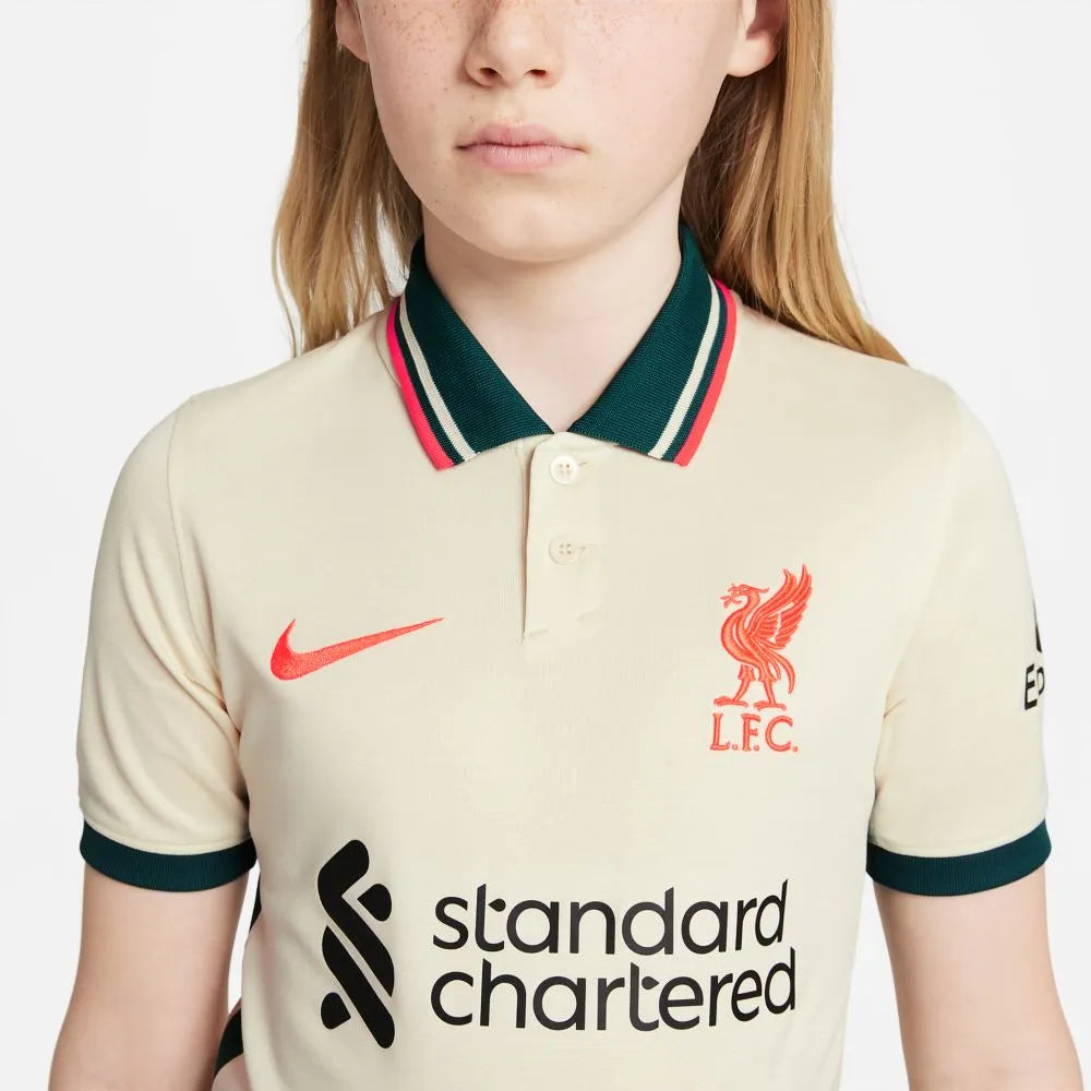 Nike 2021-22 Liverpool Youth Away Jersey - Fossil (Detail 2)