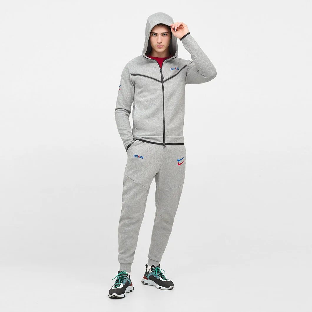Nike 2022-23 Barcelona Men's Tech Fleece Windrunner Full-Zip Hoodie (Model - Hood)