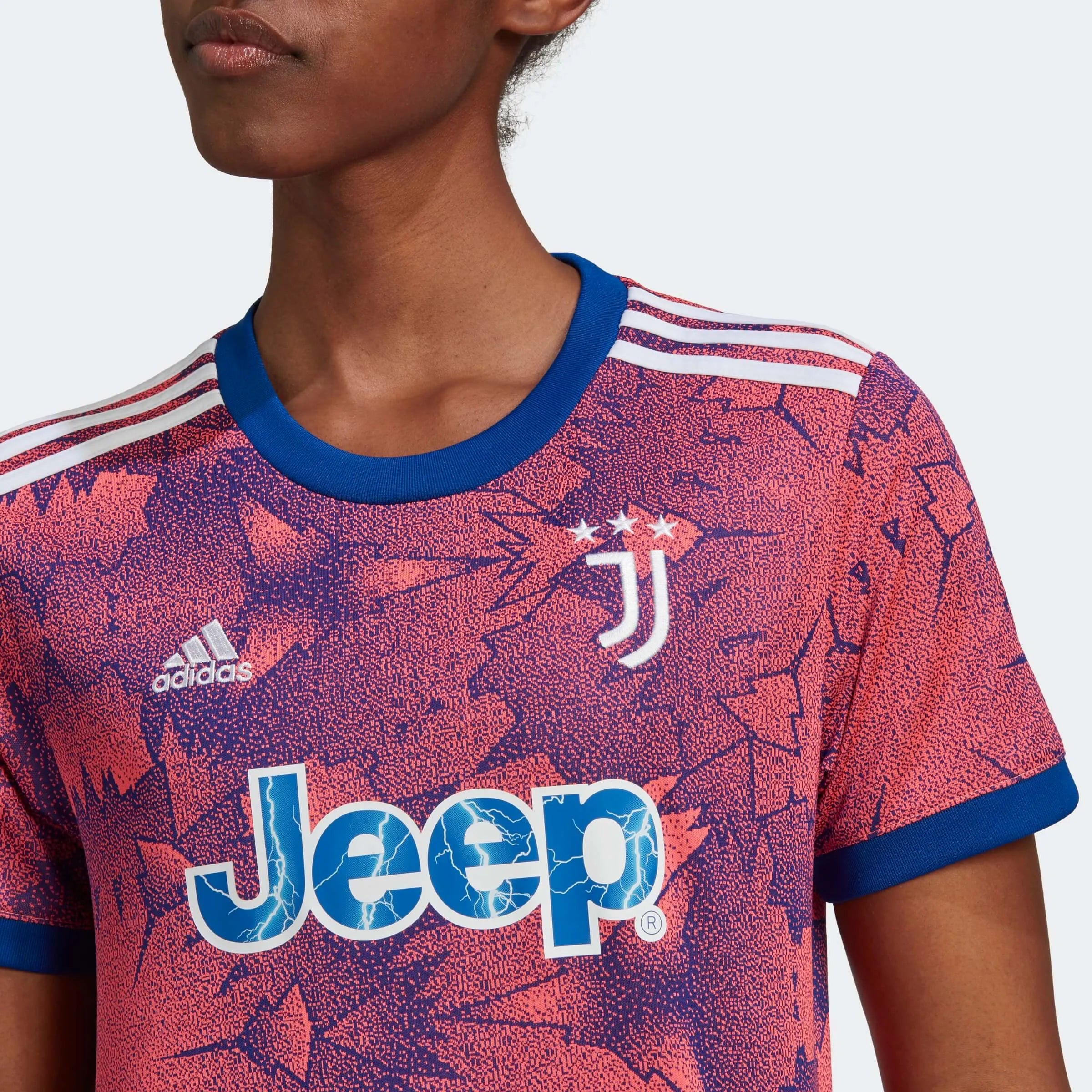 adidas 2022-23 Juventus Women's Third Jersey - Pink-Royal (Detail 1)