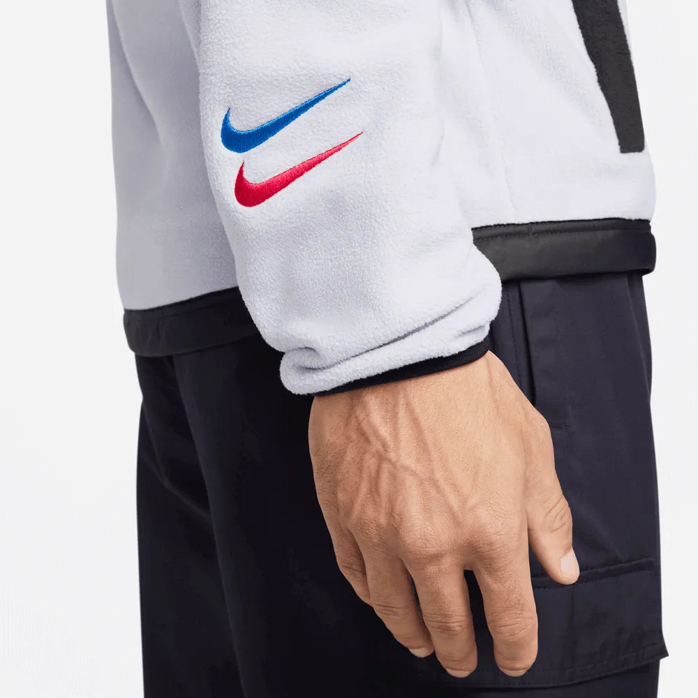 Nike 2022-23 FC Barcelona AWF Full Zip Winter Jacket - Black-Grey (Detail 2)