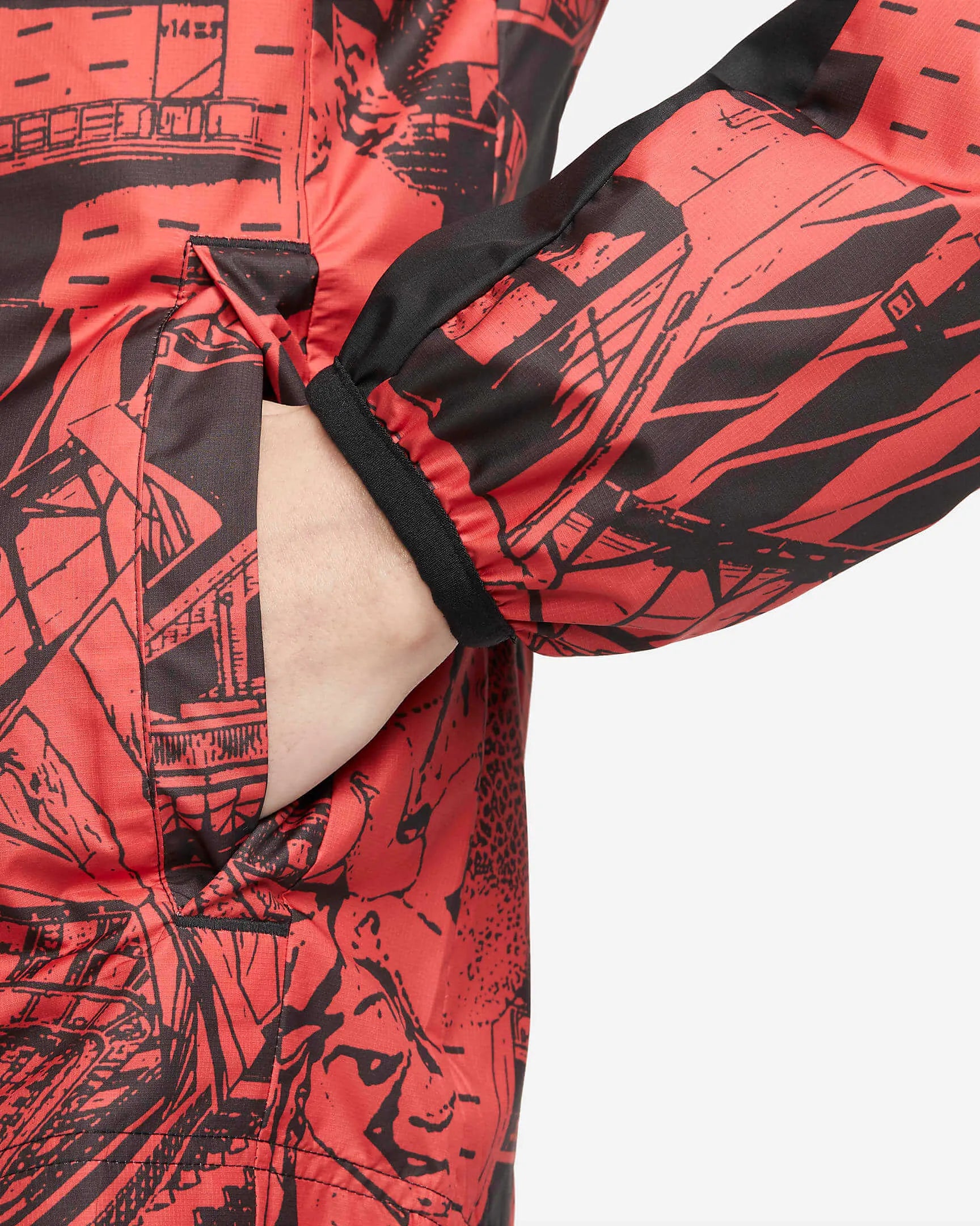 Nike 22-23 Atletico Madrid AWF Jacket GX - Red-Black (Detail 4)