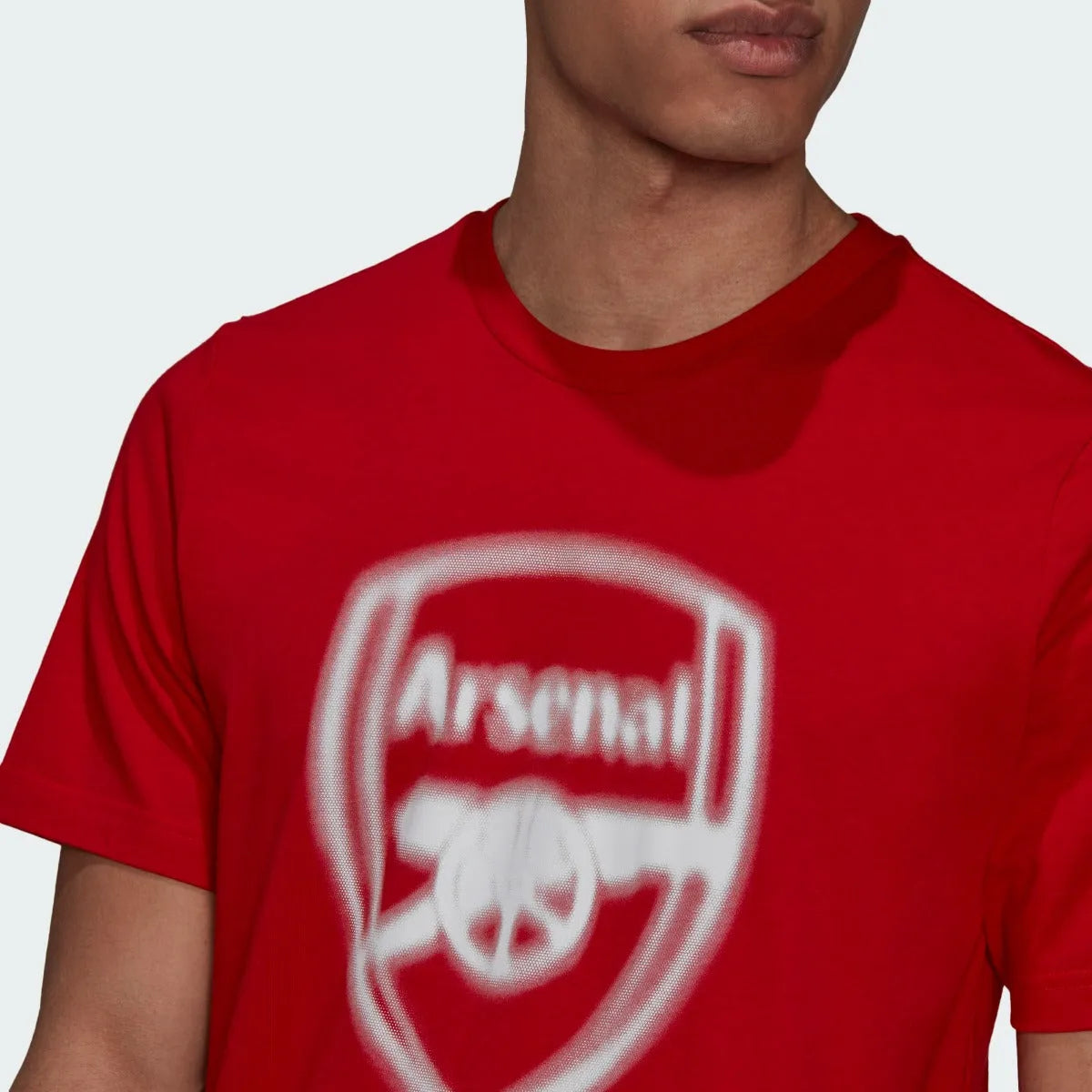 Adidas 2021-22 Arsenal Tee - Scarlet-White (Detail 1)