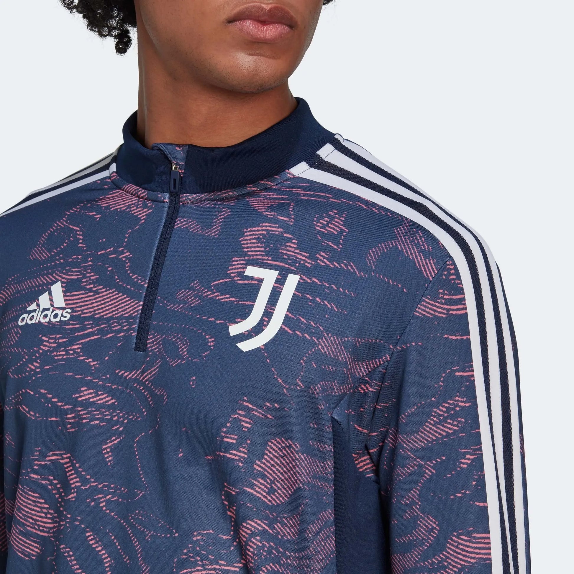 adidas 2022-23 Juventus EU Training Top - Navy-Rose (Detail 1)