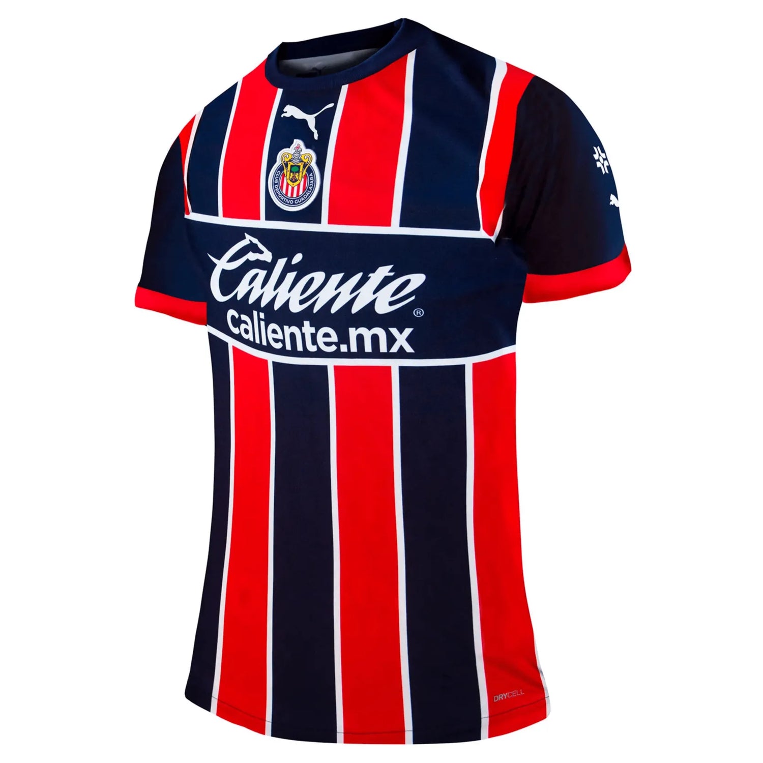 Puma 2023 Chivas Women Third Jersey - Red-Navy-White (Diagonal - Front)