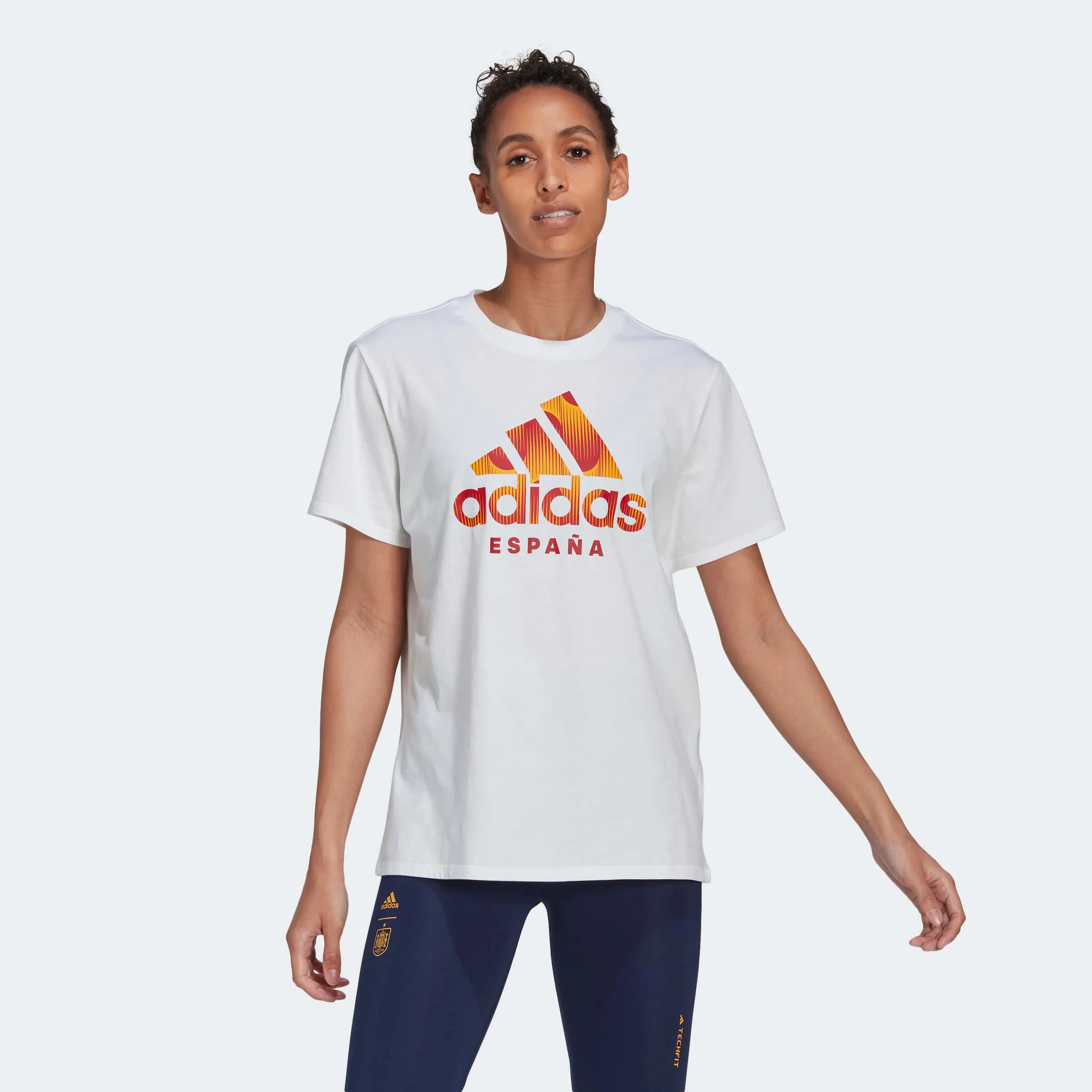 adidas 2022-23 Spain Women's Tee - White (Model - Front)