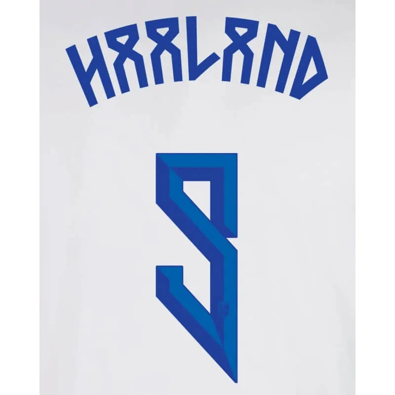 Norway 2024 25 Away Halland #9 Jersey Name Set (Back)