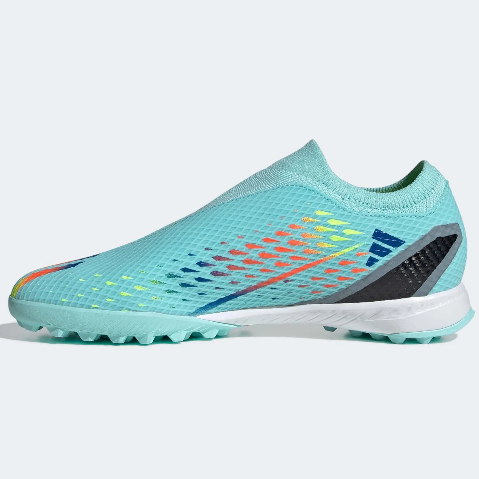adidas X Speedportal.3 LL Turf - Aqua-Blue-Yellow (Side 2)