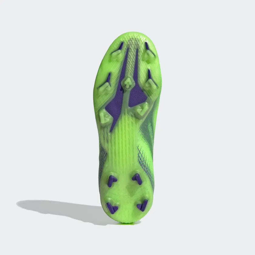 Adidas JR X Ghosted+ FG - Signal Green-Purple